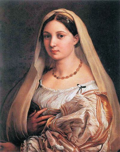 Veiled Woman by Raffaello Sanzio Raphael